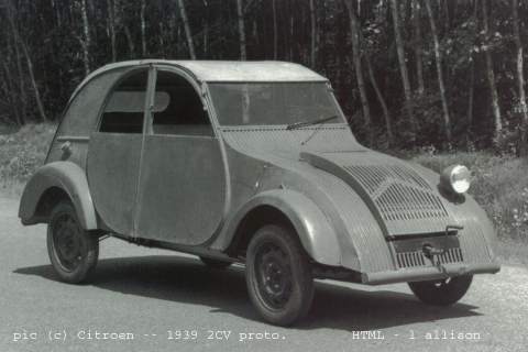 grey scale, Two C V 1939 Prototype